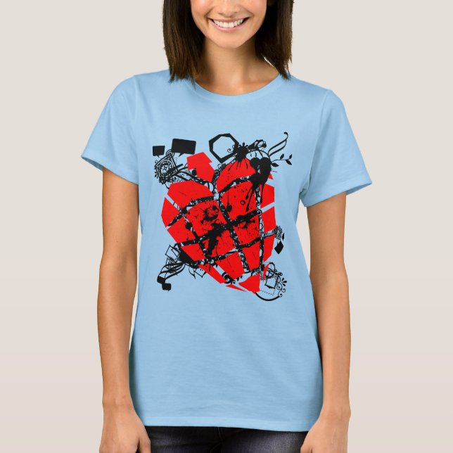Camiseta Corazón de punk (Anverso)