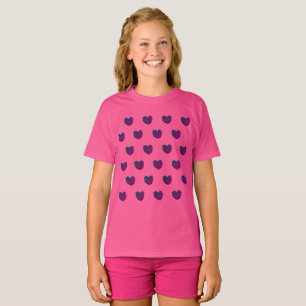 Camiseta Corazón de Purpura para Niñas