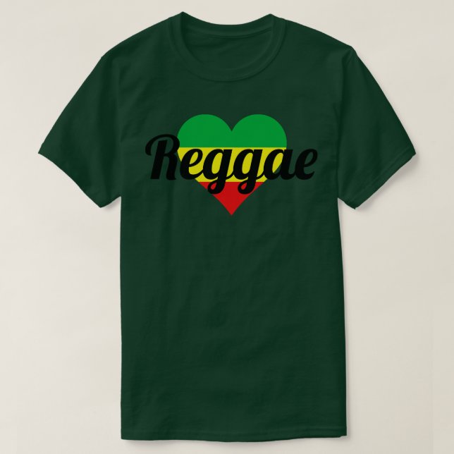 Camiseta Corazón de reggae (Diseño del anverso)