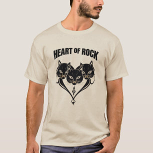 Camiseta Corazón de Rock – Triple Poder Felino