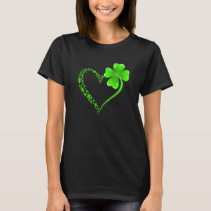 Camiseta Corazón de rompecabezas Trébol Conciencia del Auti