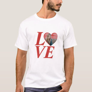 Camiseta Corazón de San Valentín con forma de foto amor per
