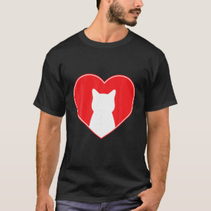 Camiseta Corazón de San Valentín para gatitos y animales de