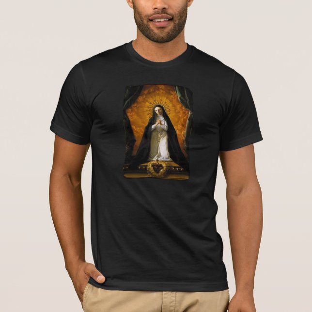 Camiseta Corazón de Santa Margarita Alacoque - Giaquinto (Anverso)
