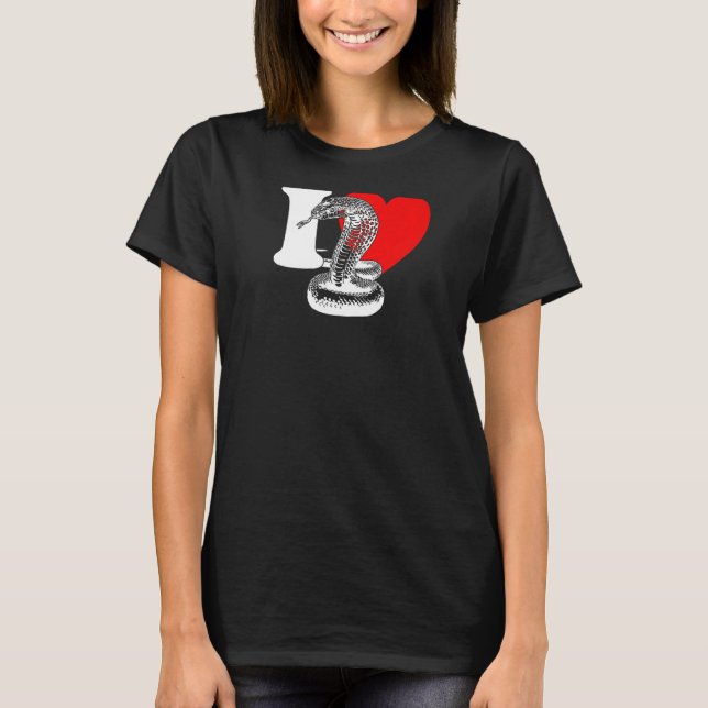 Camiseta Corazón de serpientes - Cute me encantan las serpi (Anverso)
