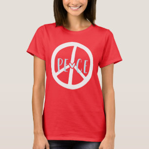 Camiseta Corazón de signo de paz