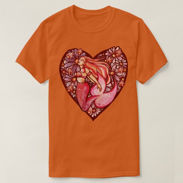 Camiseta Corazón de Sirena (Diseño del anverso)