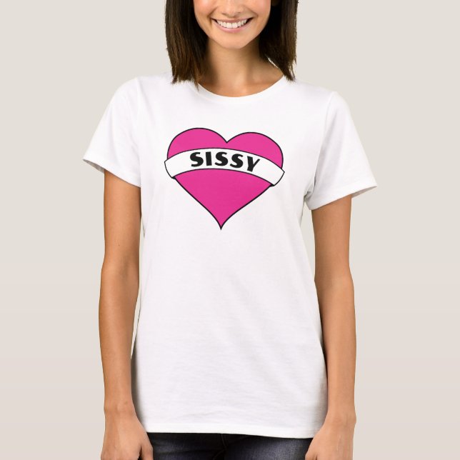 Camiseta Corazón de Sissy (Anverso)