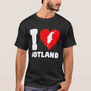 Camiseta Corazón de Suecia me encanta Gotland
