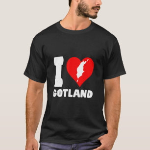 Camiseta Corazón de Suecia me encanta Gotland