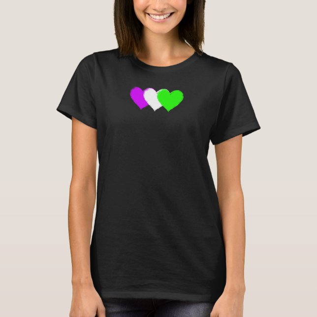Camiseta Corazón de Suffragette, feminista moderna (Anverso)