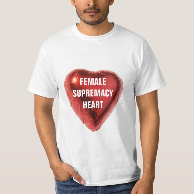 CAMISETA CORAZÓN DE SUPREMACIA FEMENINA (Anverso)