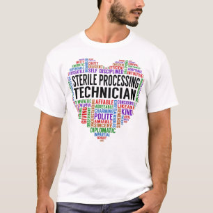 Camiseta Corazón de Técnico de Procesamiento Estéril