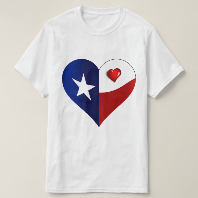 Camiseta Corazón de Texas (Diseño del anverso)