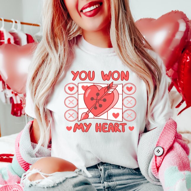 Camiseta Corazón de Tic-Tac-Toe San Valentín (Subido por el creador)