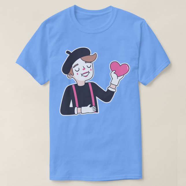 Camiseta Corazón de tiempo lindo mi corazón (Diseño del anverso)