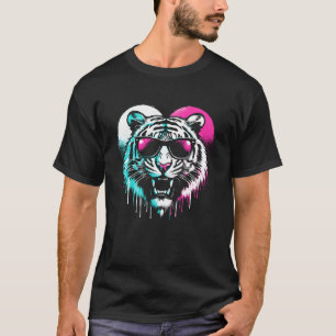 Camiseta Corazón de Tigre - Amante de Animales Salvajes Tig