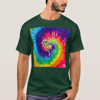 Camiseta Corazón de tinte de disco de golf