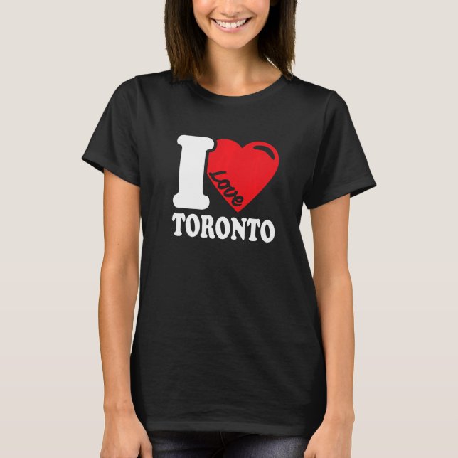 Camiseta Corazón de Toronto, bella ciudad canadiense que am (Anverso)
