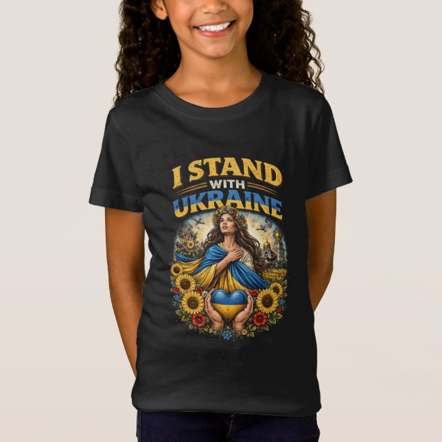 Camiseta Corazón de Ucrania (Anverso)
