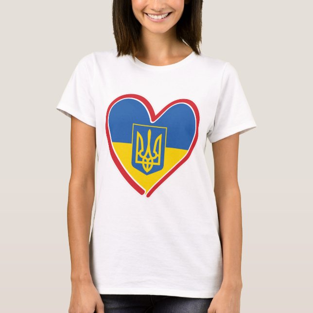 Camiseta Corazón de Ucrania (Anverso)