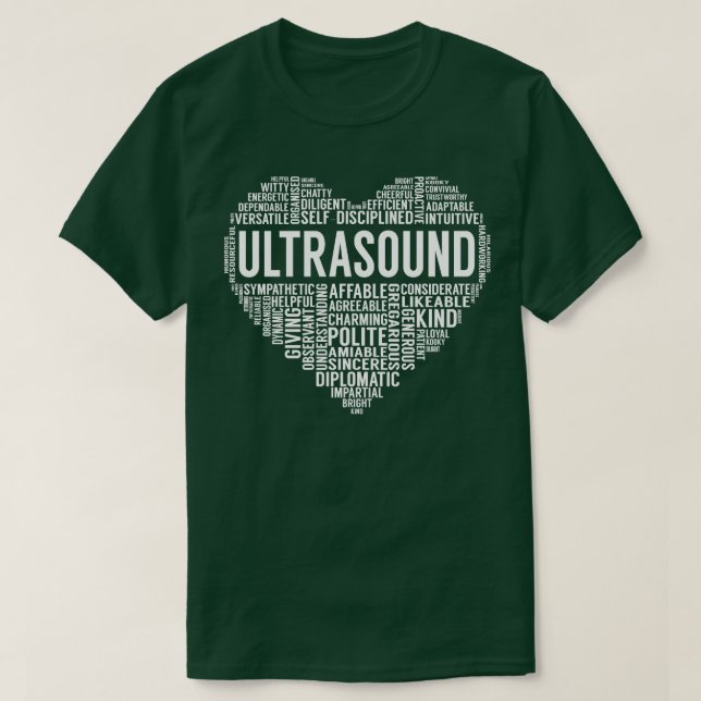 Camiseta Corazón de ultrasonido (Diseño del anverso)