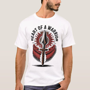 Camiseta Corazón de un guerrero - Diseño de símbolo tribal