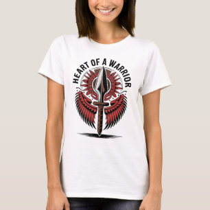 Camiseta Corazón de un guerrero - Diseño de símbolo tribal