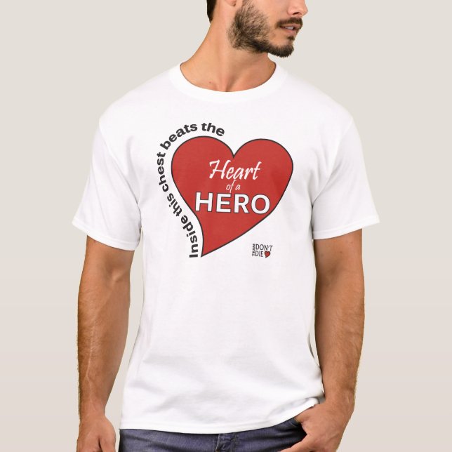 Camiseta Corazón de un héroe (Anverso)