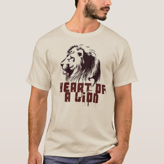 Camiseta Corazón de un león (Anverso)