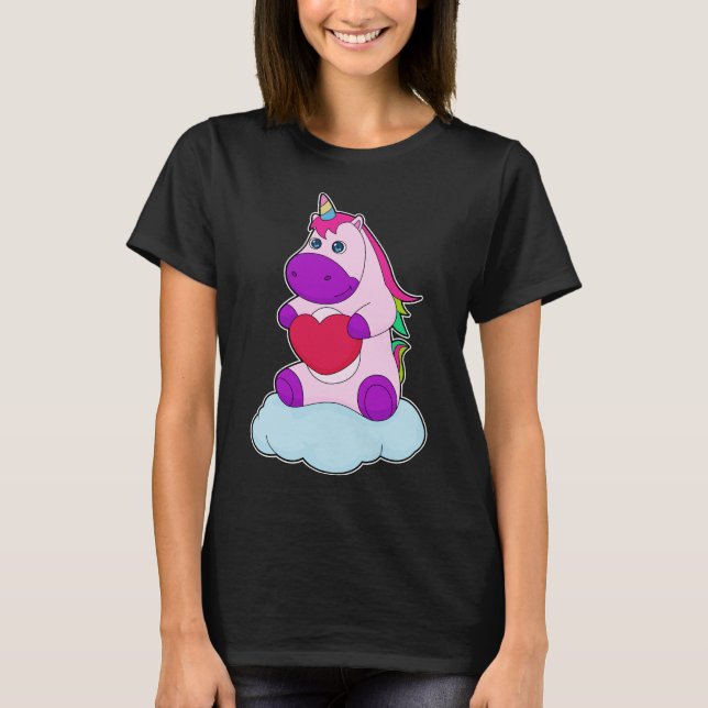 Camiseta Corazón de Unicornio (Anverso)