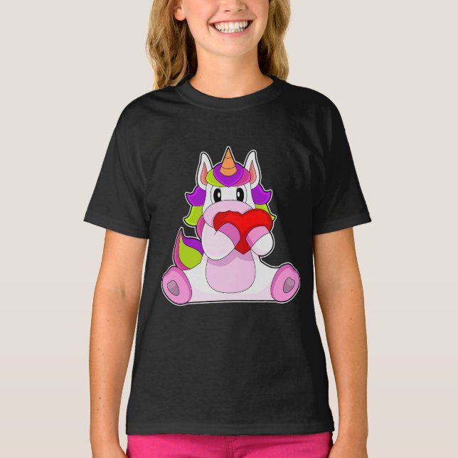 Camiseta Corazón de Unicornio (Anverso)
