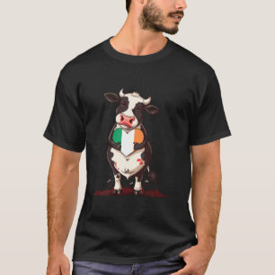 Camiseta Corazón de vaca lindo Orgullo irlandés Raíces irla