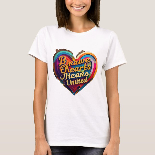 Camiseta "Corazón de valor" (Anverso)