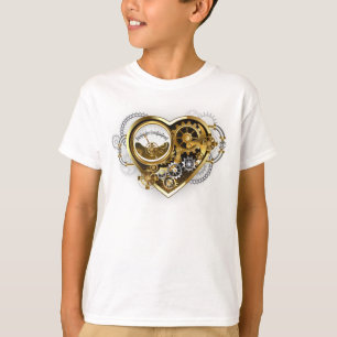 Camiseta Corazón de vapor con un manómetro