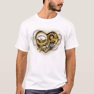 Camiseta Corazón de vapor con un manómetro