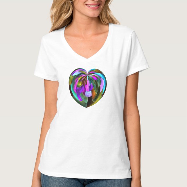 Camiseta Corazón de Vidrio Emplomado (Anverso)