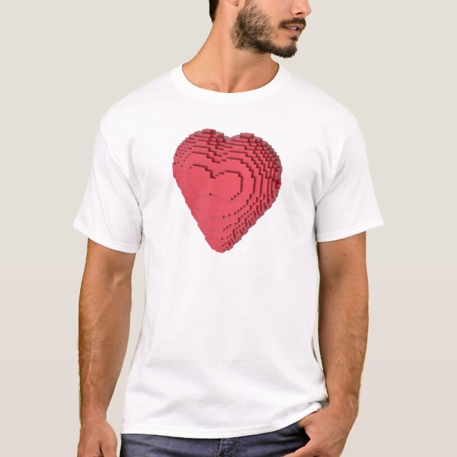 Camiseta Corazón de Voxel (Anverso)