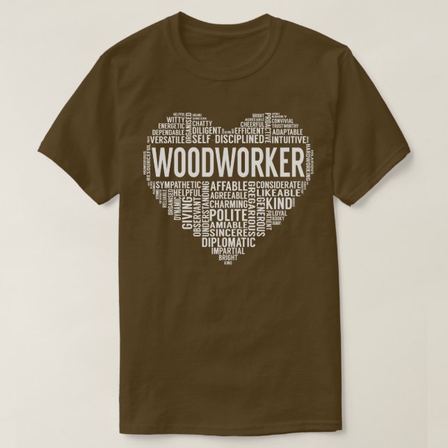 Camiseta Corazón de Woodworker (Diseño del anverso)