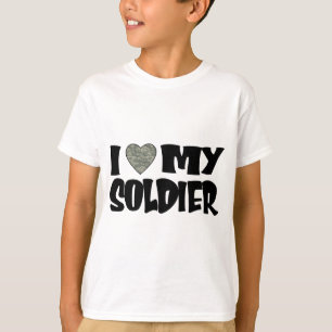 Camiseta Corazón del ACU - amor de I mi soldado
