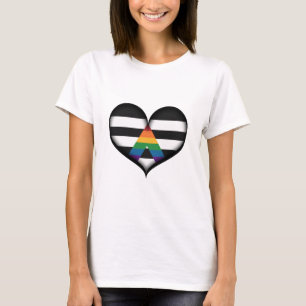 Camiseta Corazón del aliado de LGBT