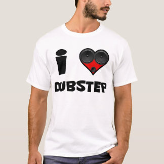 Camiseta corazón del altavoz del dubstep