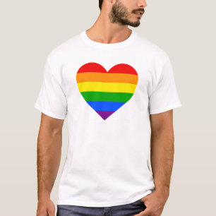 CAMISETA "CORAZÓN DEL ARCO IRIS "