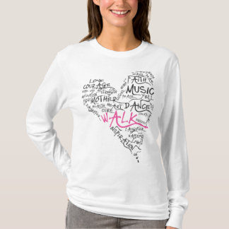 Camiseta Corazón del cáncer de pecho