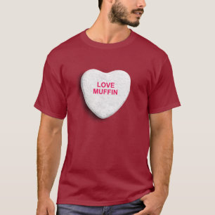 CAMISETA CORAZÓN DEL CARAMELO DEL MOLLETE DEL AMOR