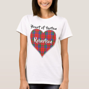 Camiseta Corazón del Clan de Tartán Donnachaidh Robertson P