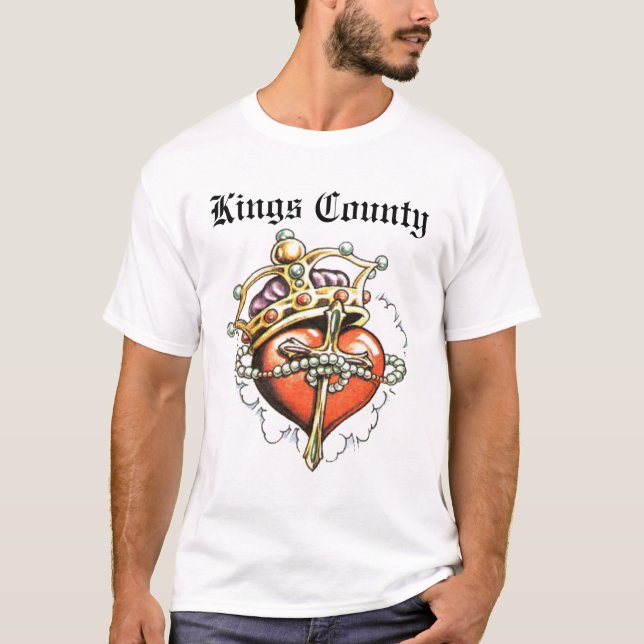 Camiseta Corazón del condado de Kings (Anverso)