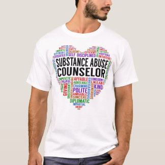 Camiseta Corazón del consejero en abuso de sustancias