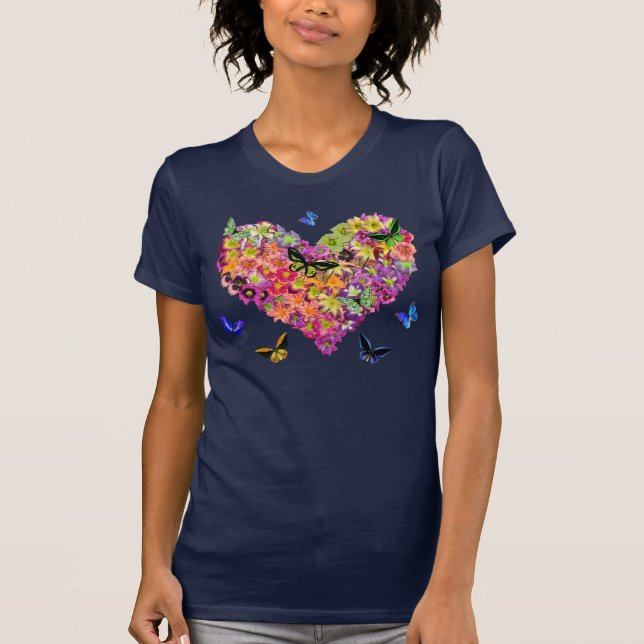 Camiseta Corazón del Daylily (Anverso)