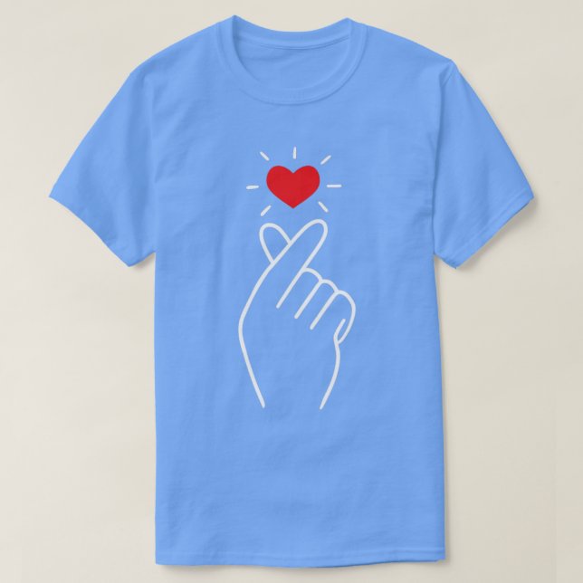 Camiseta Corazón del dedo (Diseño del anverso)